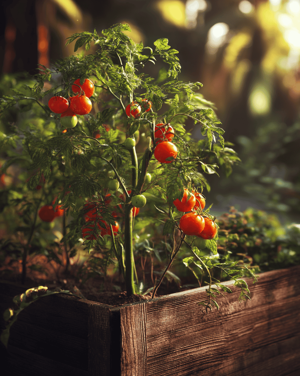 Image of fresh, ripe vegetables ready for harvest in a garden.